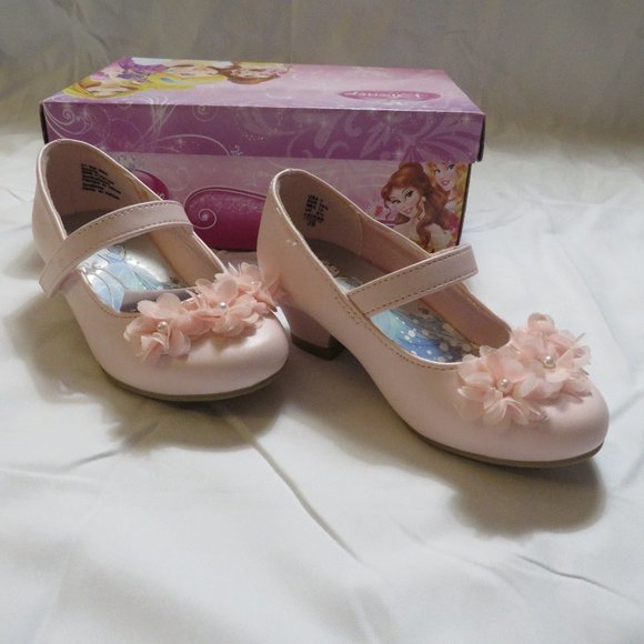 Girls Disney Princess Pink Dress Shoes